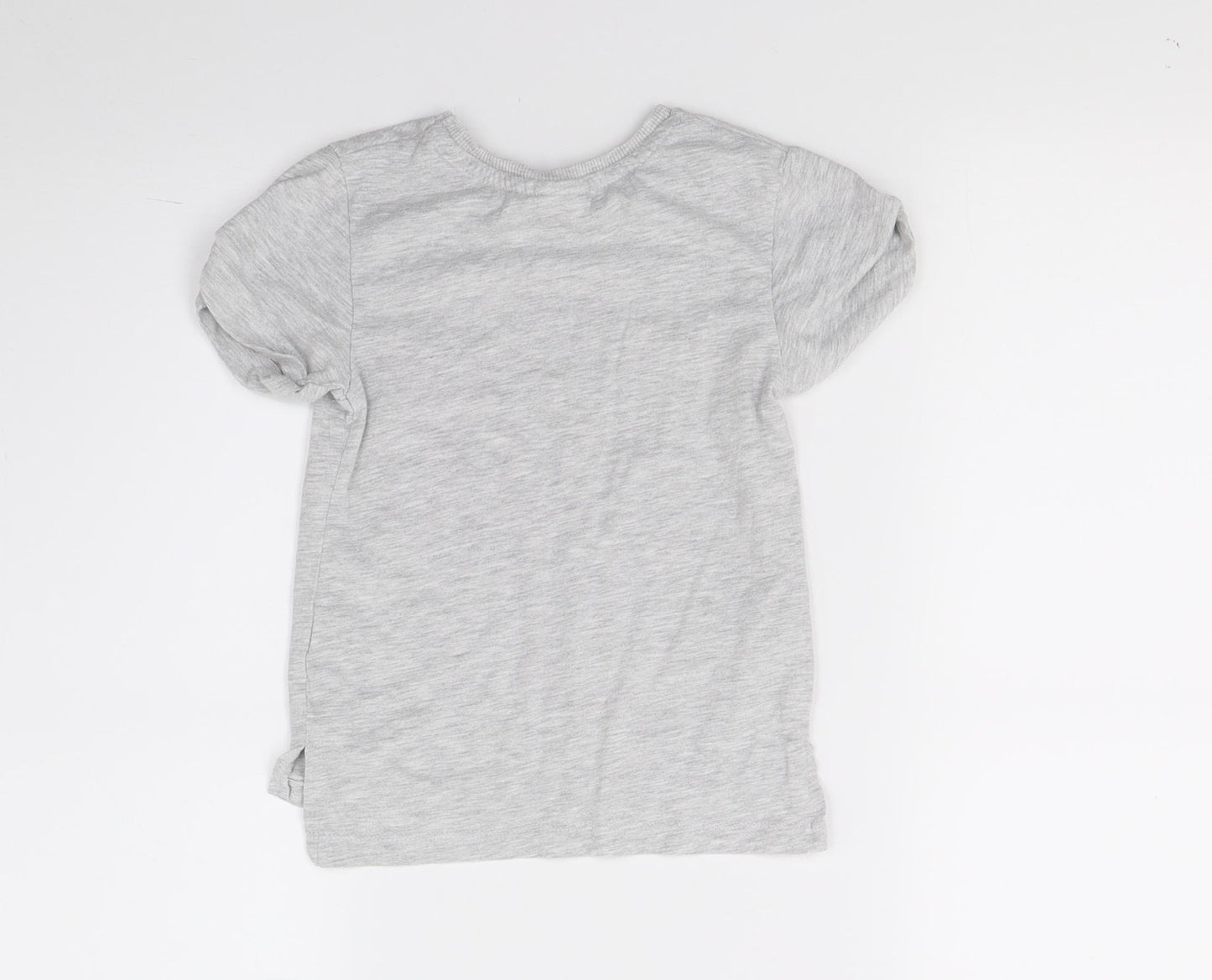 Primark Girls Grey  Jersey Basic T-Shirt Size 6-7 Years  - Minnie Mouse