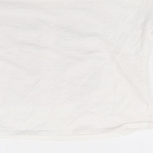 George Girls White  Jersey Basic T-Shirt Size 7 Years  - love