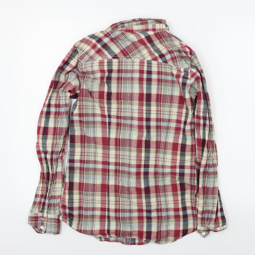 Dorothy Perkins  Womens Red Check  Basic Button-Up Size 10