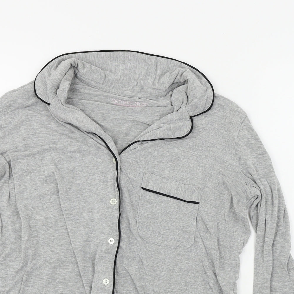 Victoria's Secret  Womens Grey   Basic Button-Up Size S