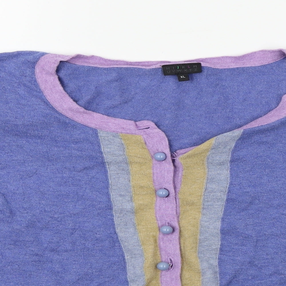 HIJKLM  Womens Blue   Cardigan Jumper Size XL