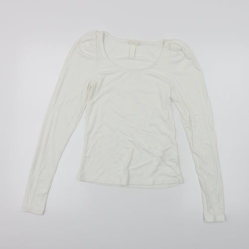 H&M  Womens White   Pullover Jumper Size XS