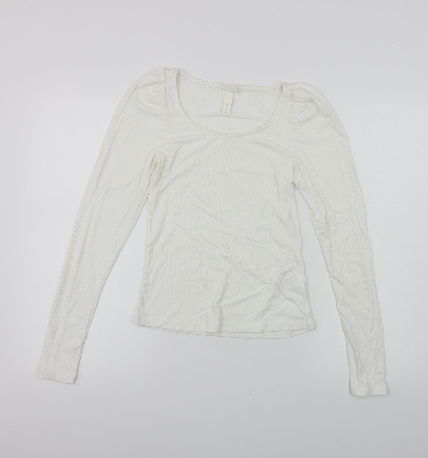 H&M  Womens White   Pullover Jumper Size XS