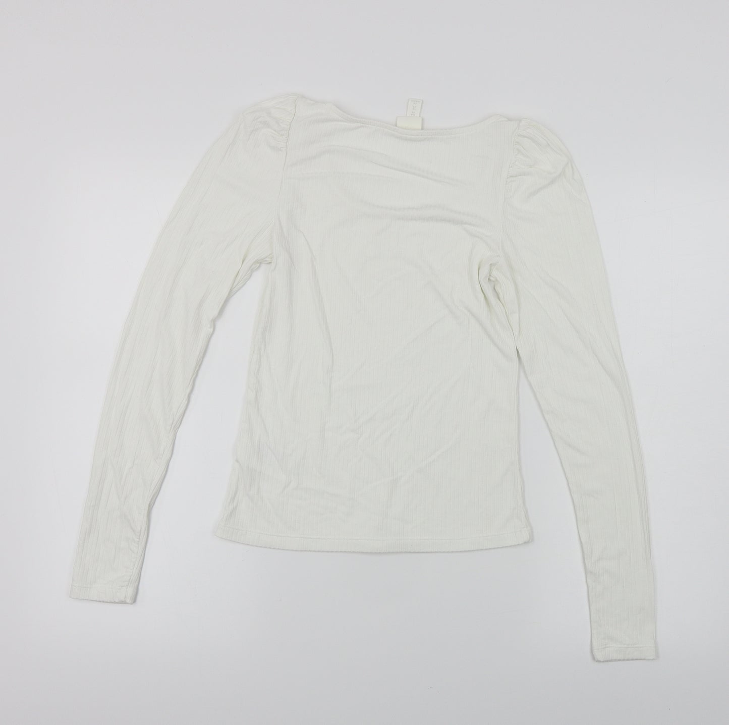 H&M  Womens White   Pullover Jumper Size XS