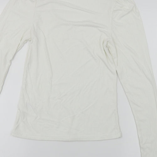 H&M  Womens White   Pullover Jumper Size XS