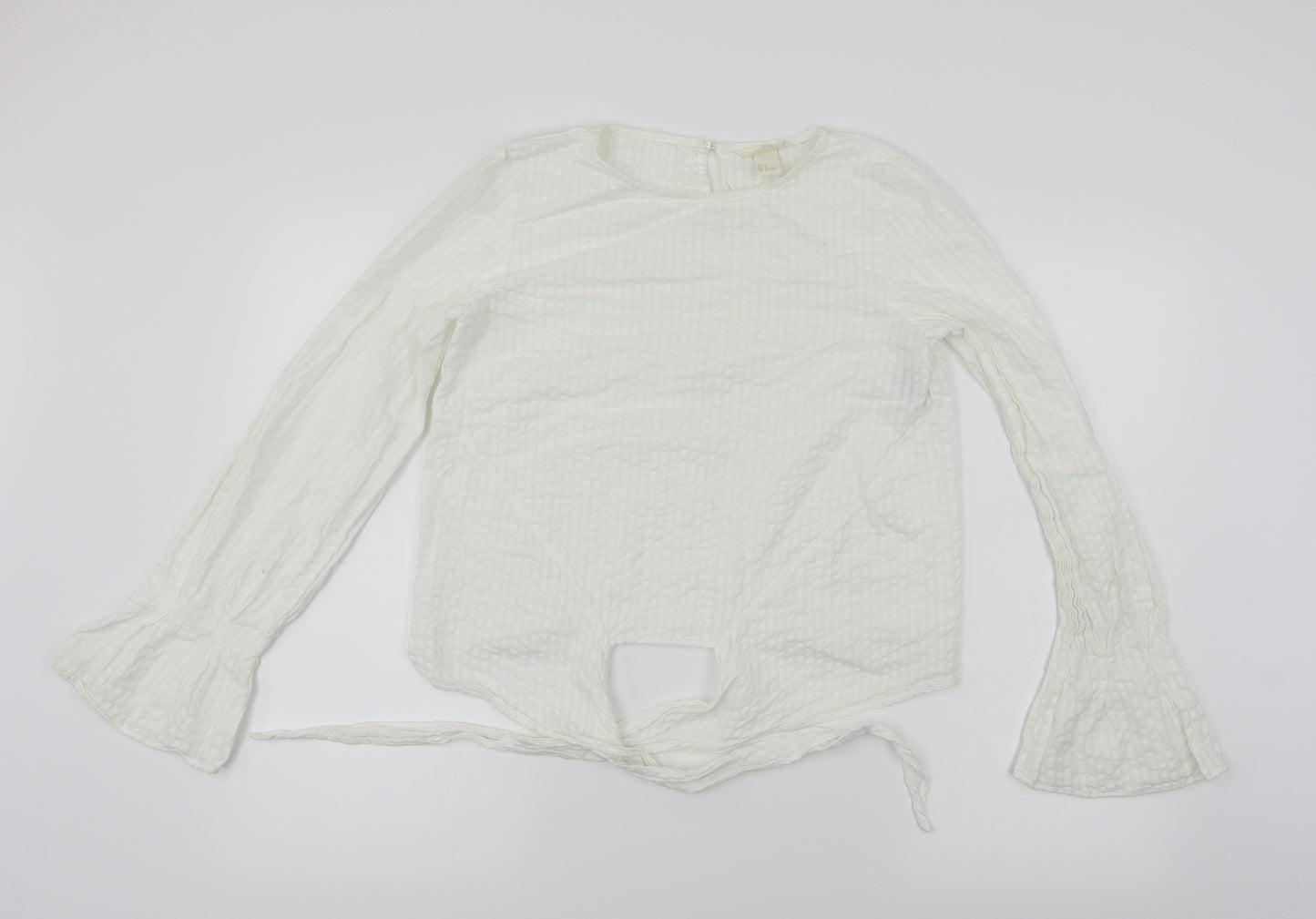 H&M  Womens White   Basic Blouse Size 6