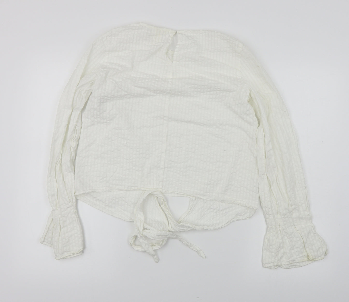 H&M  Womens White   Basic Blouse Size 6
