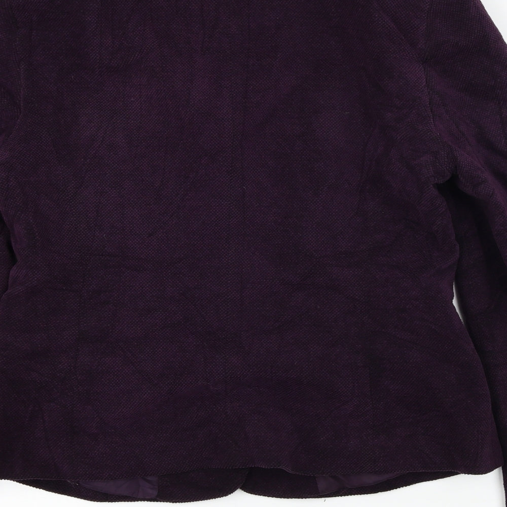 Kaliko  Womens Purple   Jacket Coat Size 12