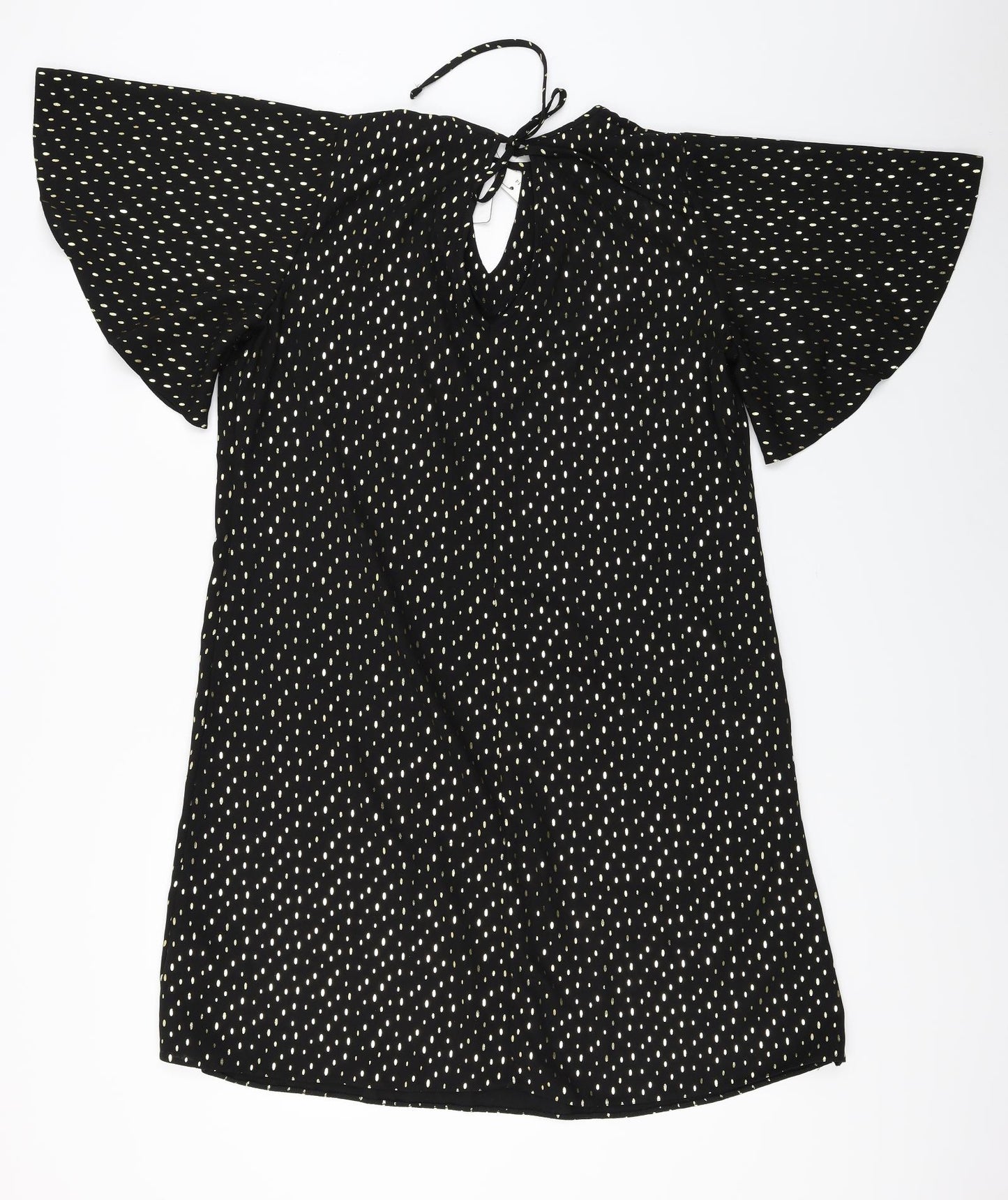 George  Womens Black Polka Dot  A-Line  Size 14