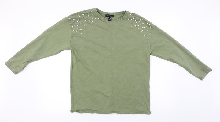 New Look Womens Green Pullover Jumper Size 10