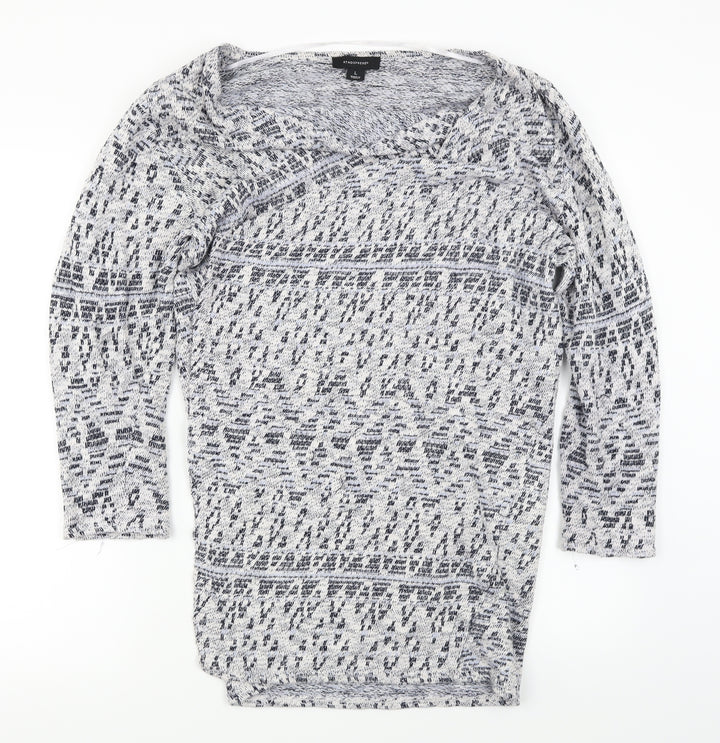 Atmosphere Womens Grey Cardigan Jumper Size L
