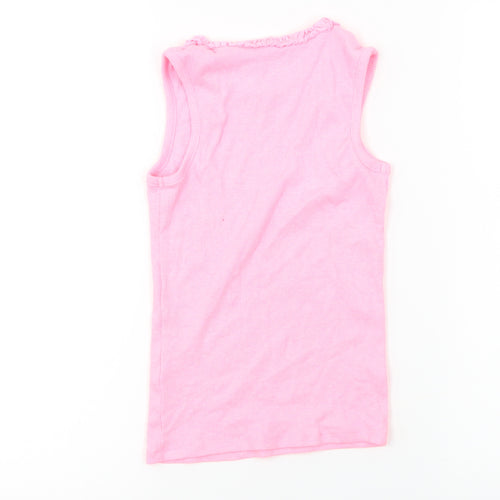 George Girls Pink   Basic T-Shirt Size 7-8 Years