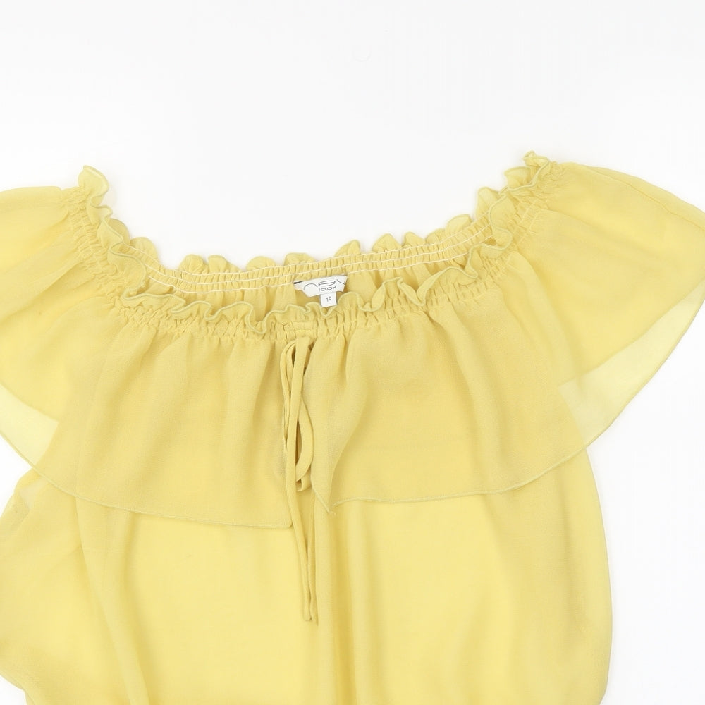 newlook Womens Yellow   Basic Blouse Size 14