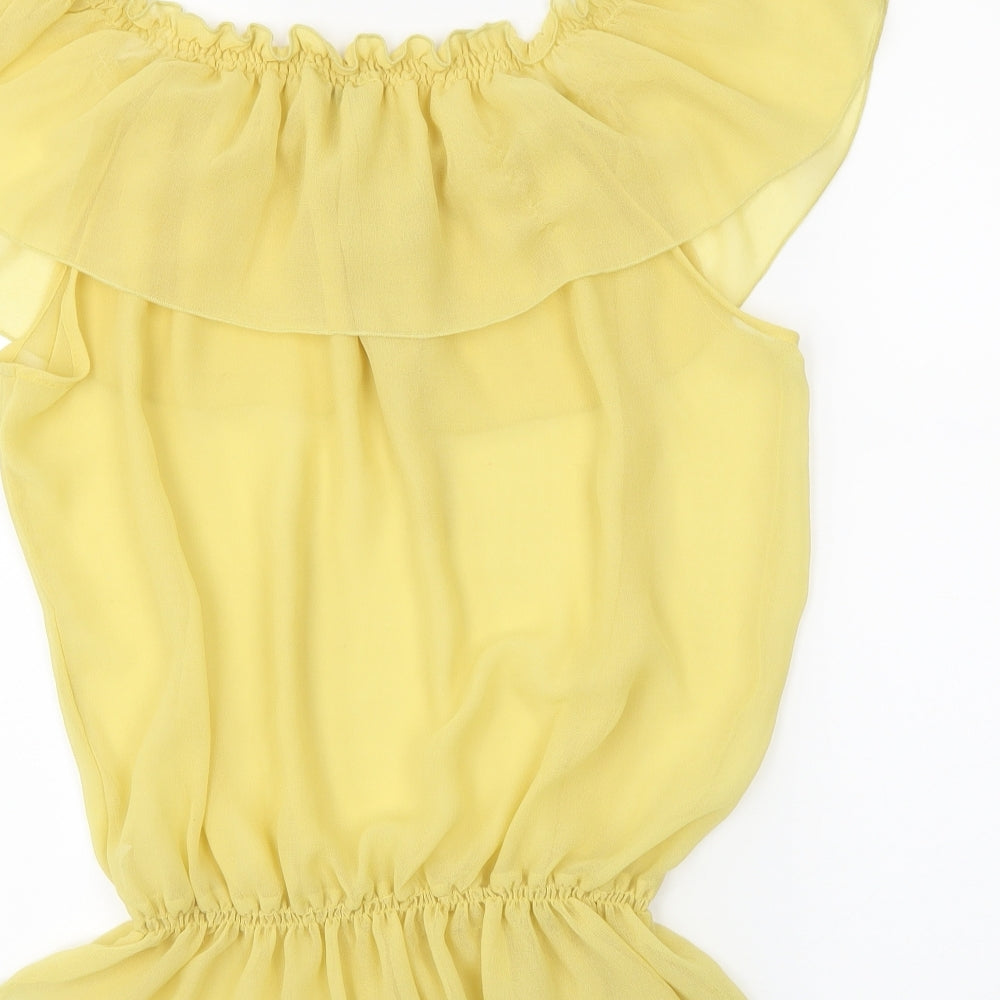 newlook Womens Yellow   Basic Blouse Size 14