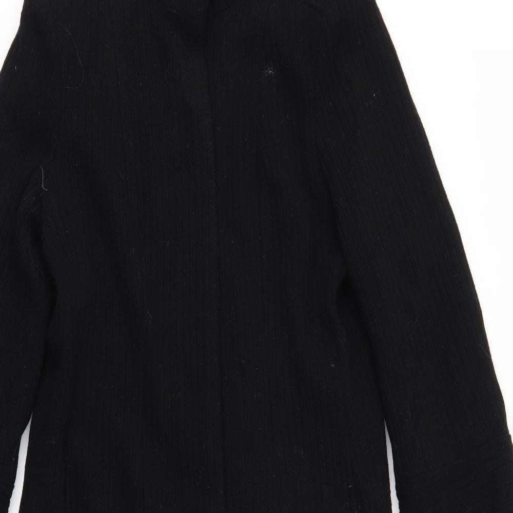 Laura Ashley Womens Black   Pea Coat Coat Size 10