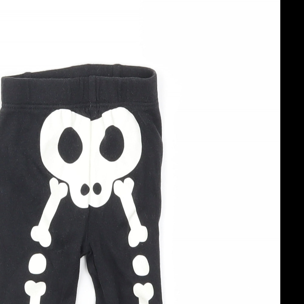 TU Baby Black   Jogger Leggings Size 0-3 Months  - halloween