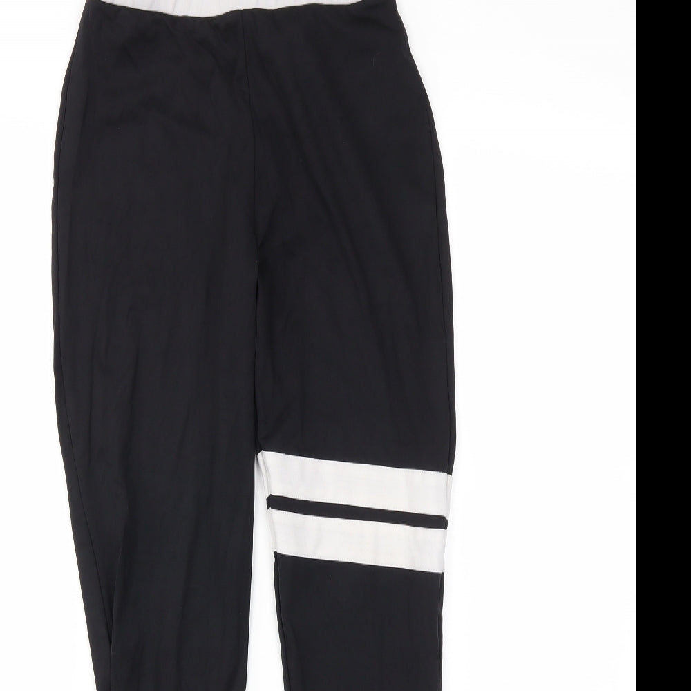 Boohoo Womens Black   Pedal Pusher Leggings Size 8 L26 in