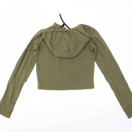 Preworn Womens Green   Pullover Hoodie Size M