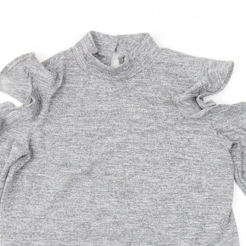 Peacocks Womens Grey   Tunic T-Shirt Size 8