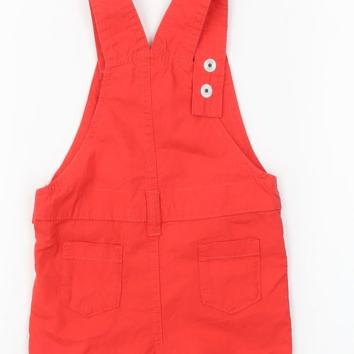 bluezoo Boys Red   Dungaree One-Piece Size 3-6 Months