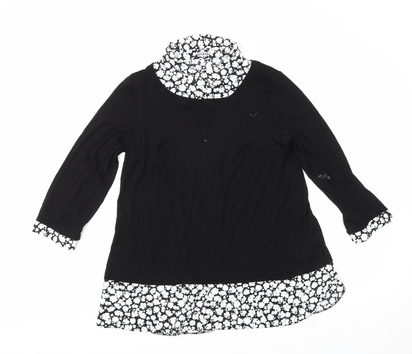 Evans Womens Black   Basic Blouse Size 16