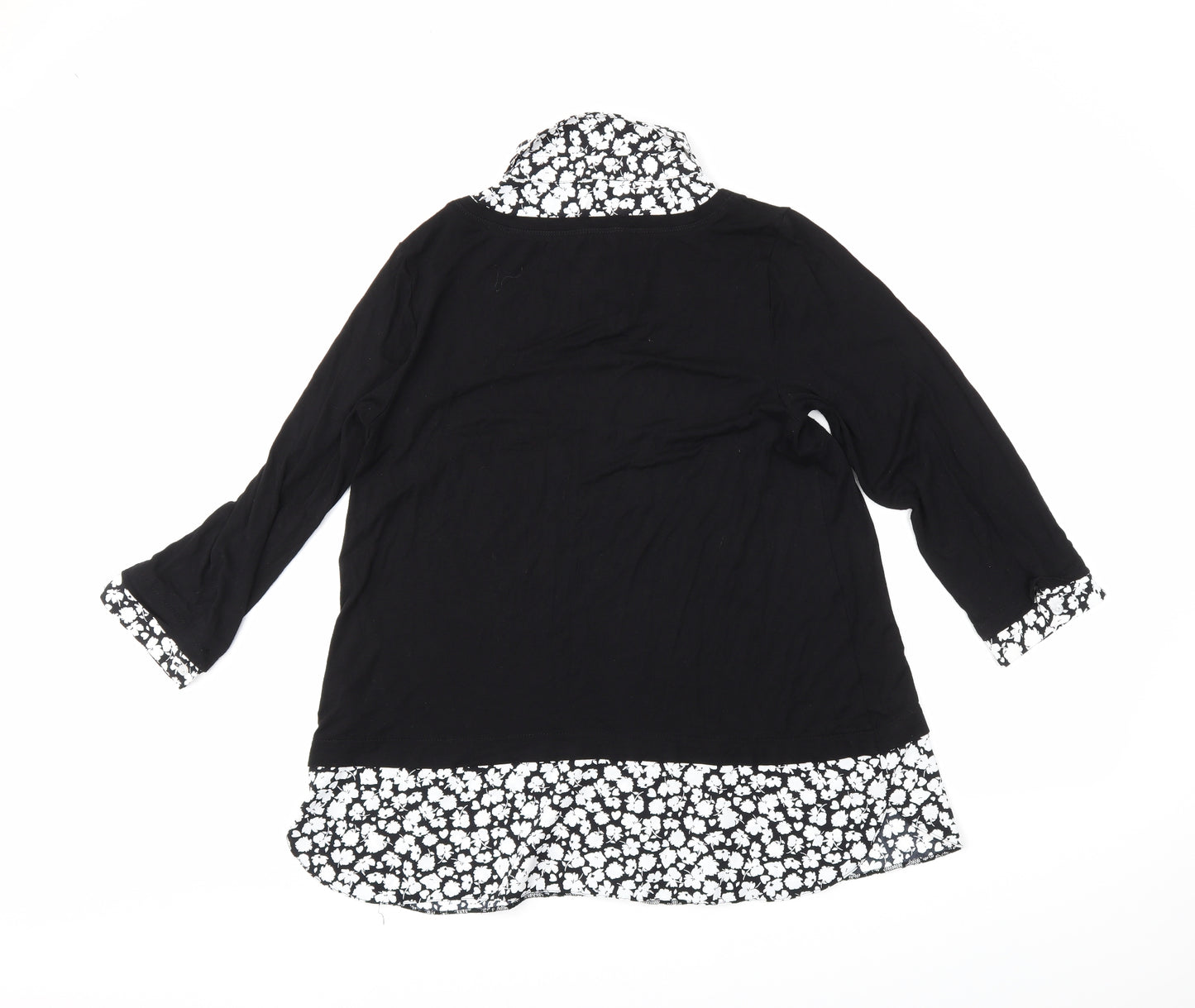 Evans Womens Black   Basic Blouse Size 16