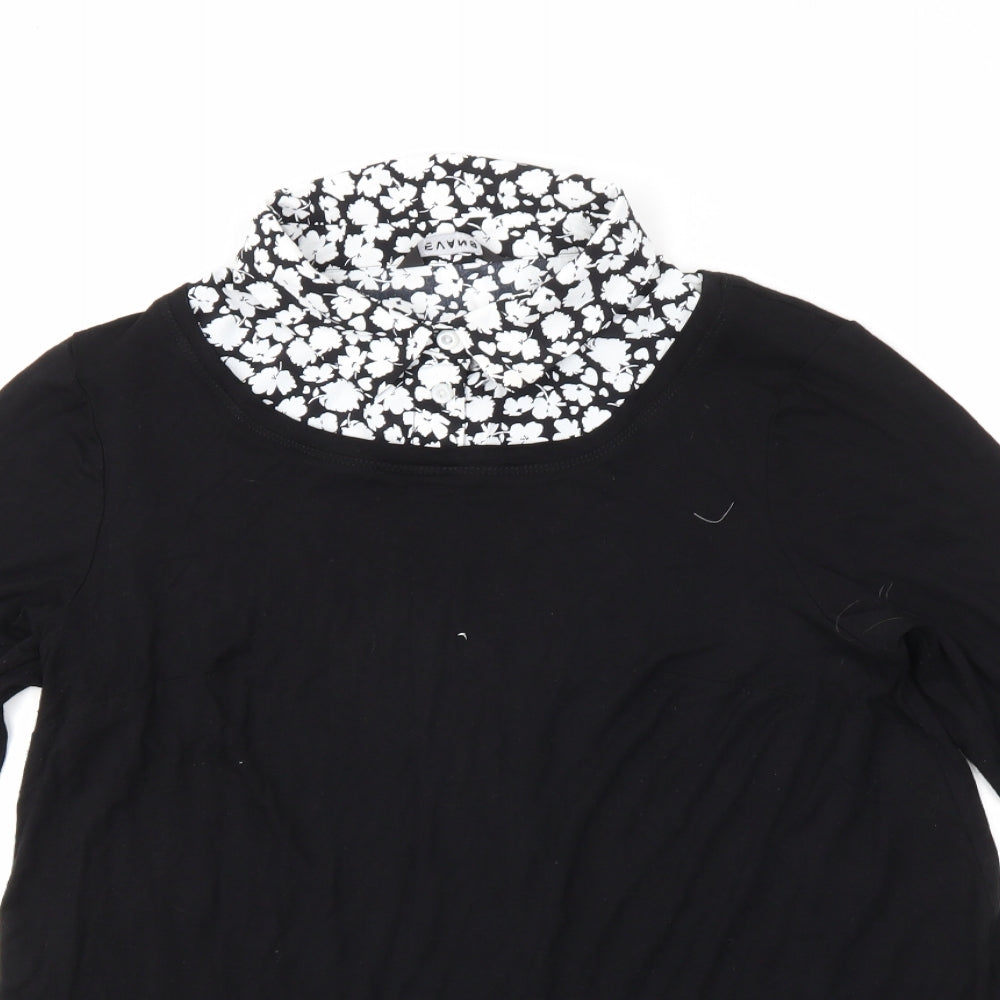 Evans Womens Black   Basic Blouse Size 16