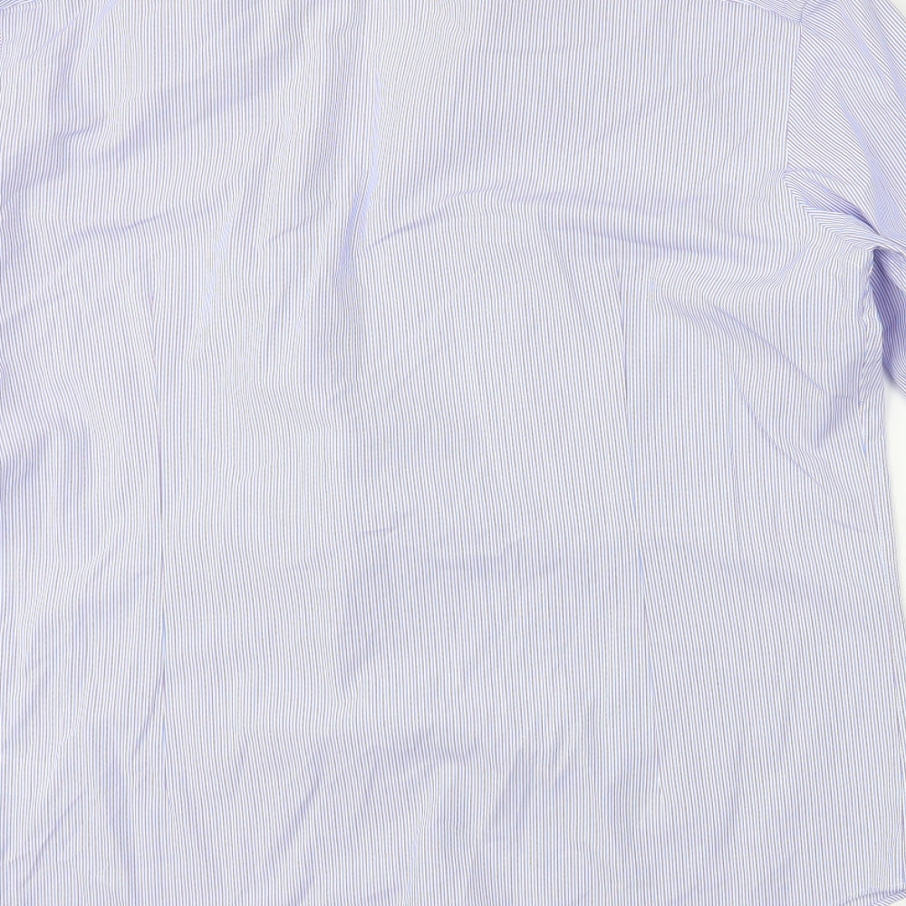 Jasper Conran Mens Black Striped   Dress Shirt Size 16