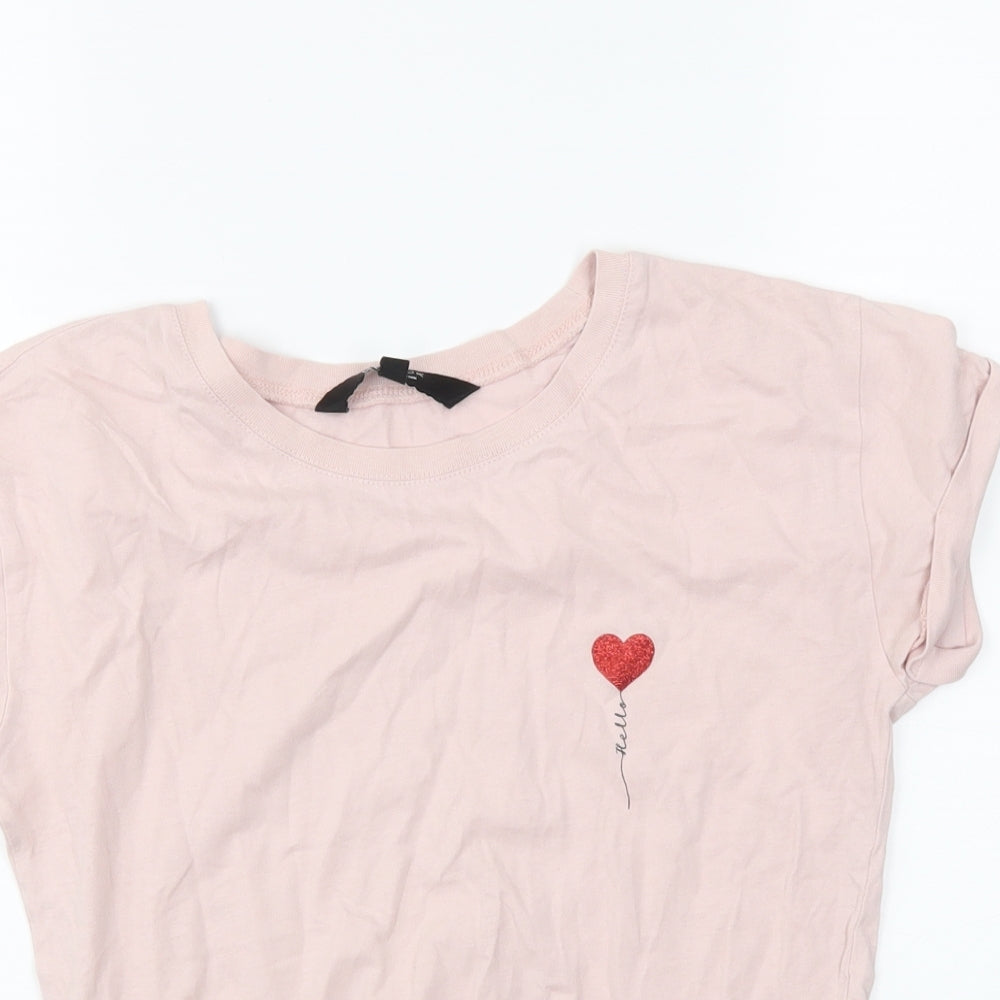 newlook Girls Pink   Basic T-Shirt Size 10-11 Years