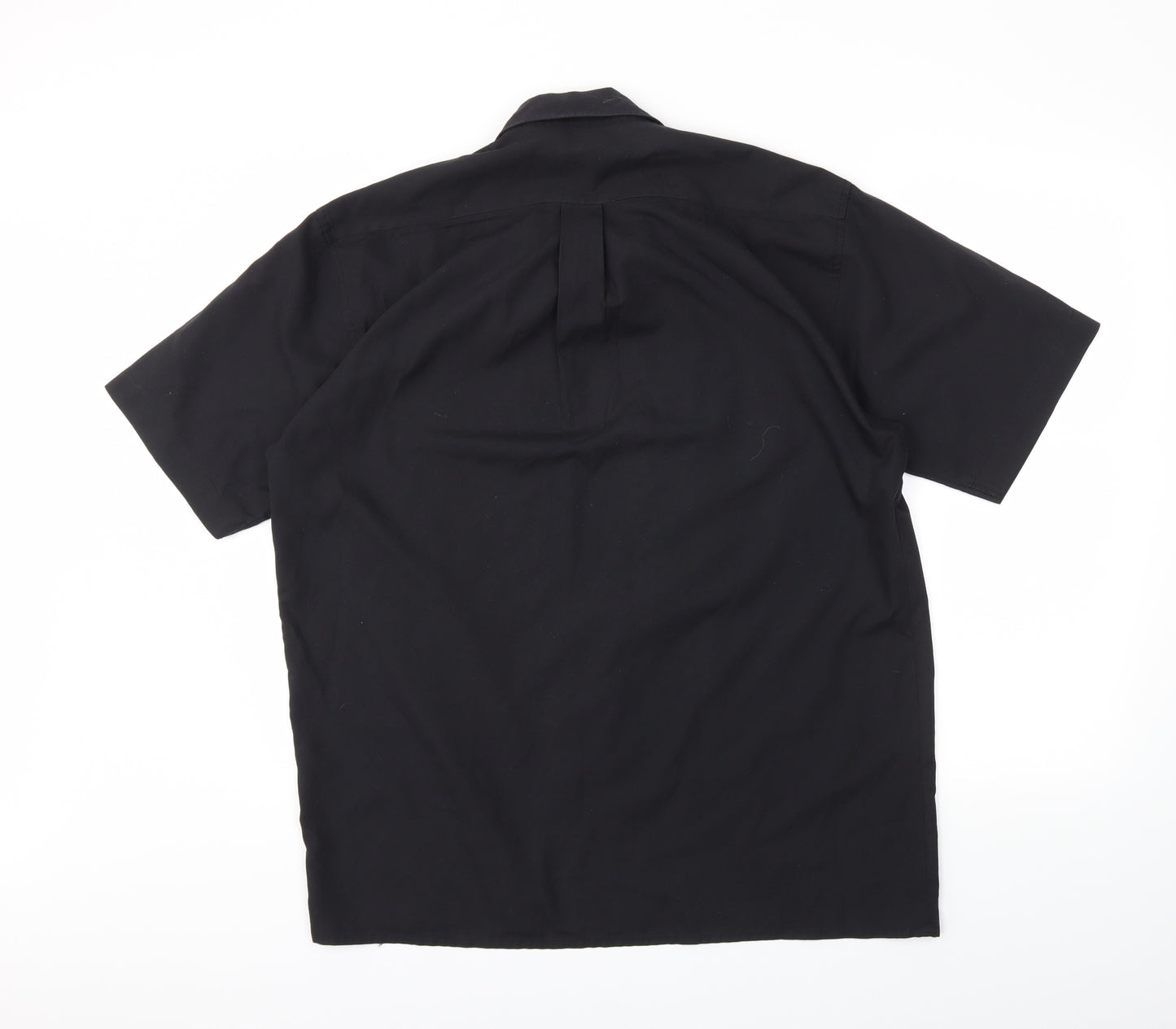 Tom Hagan Mens Black    Button-Up Size L