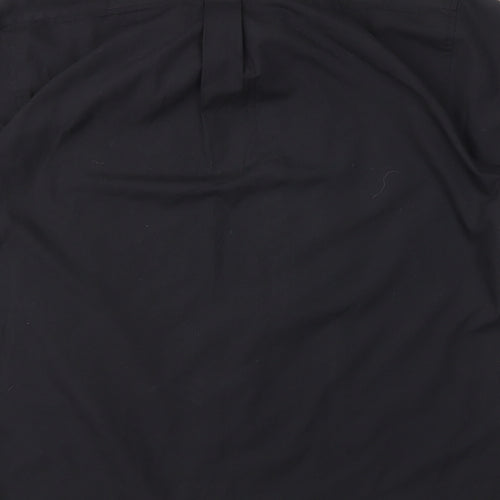 Tom Hagan Mens Black    Button-Up Size L