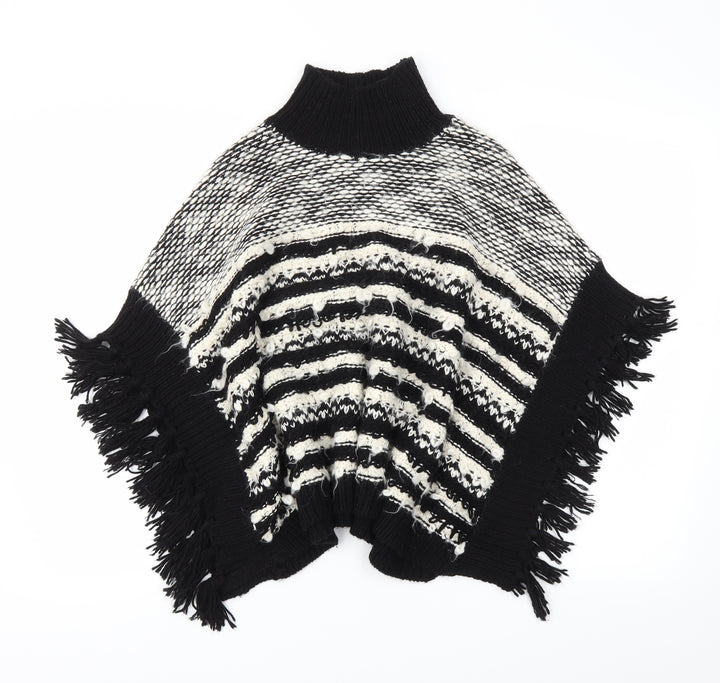 I love girls wear Girls Black Striped Pullover Jumper One Size