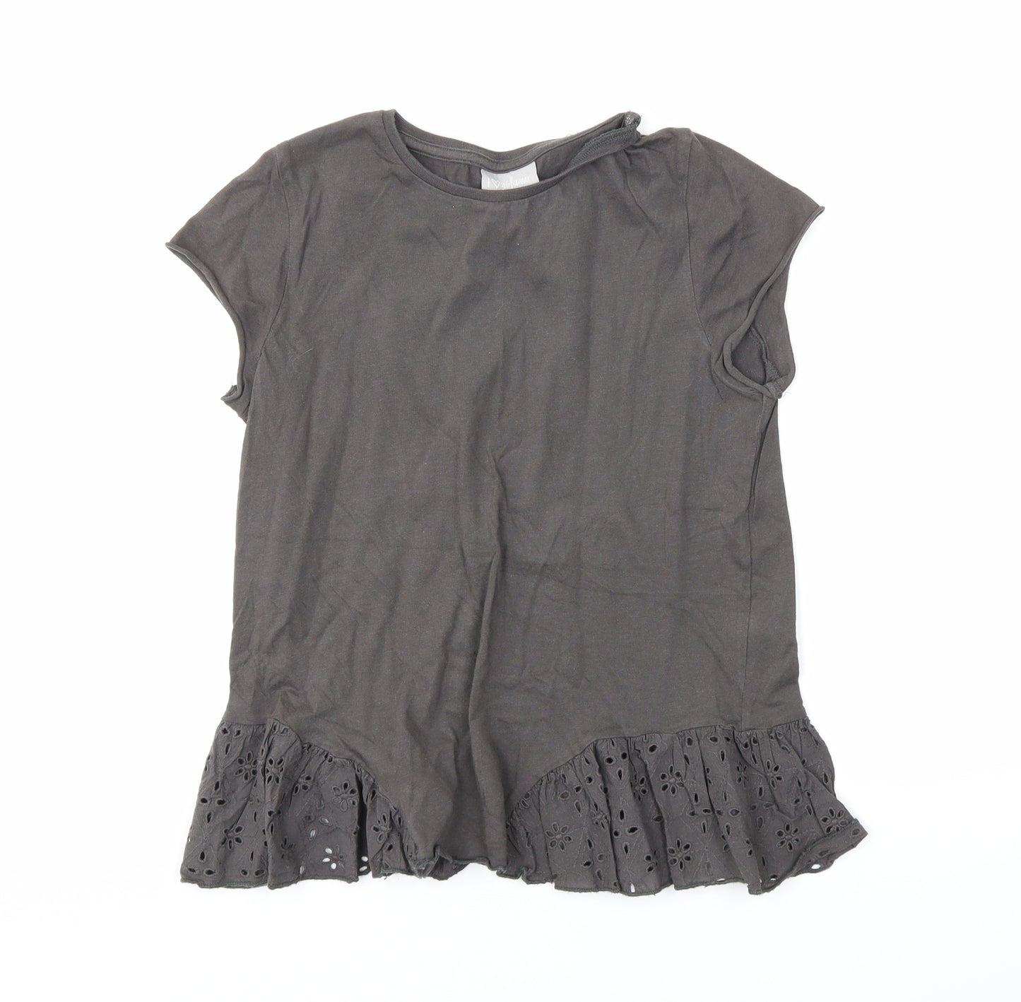I love Girlswear Girls Grey   Basic T-Shirt Size 10 Years