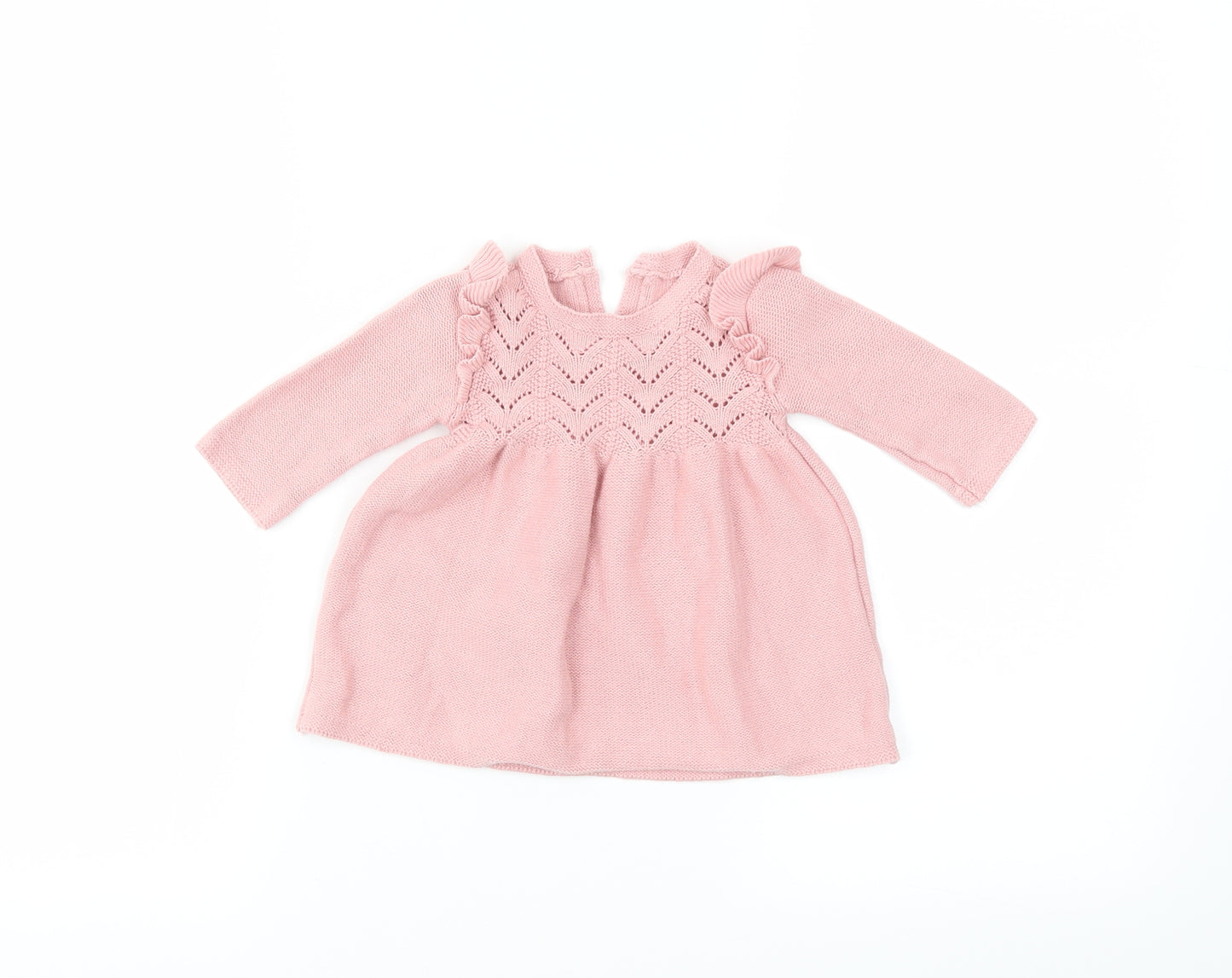 George Girls Pink   Pullover Jumper Size 0-3 Months