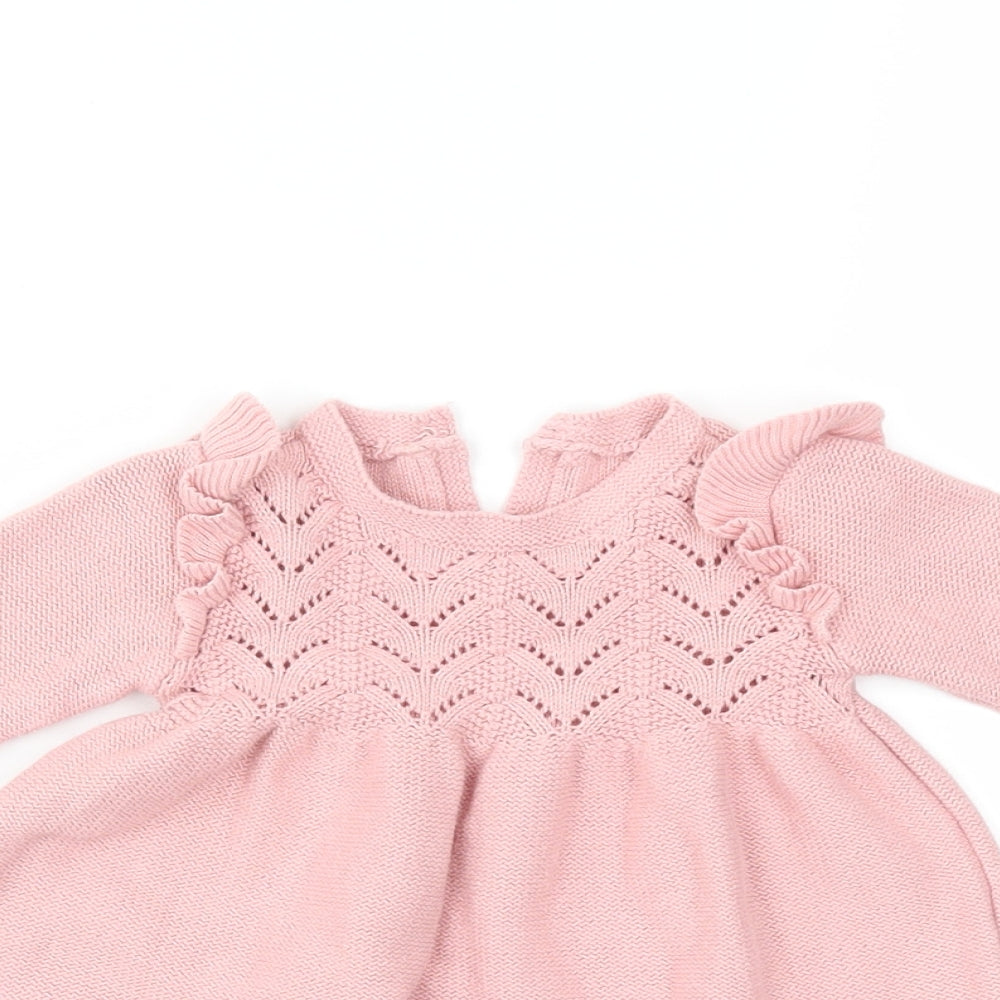 George Girls Pink   Pullover Jumper Size 0-3 Months