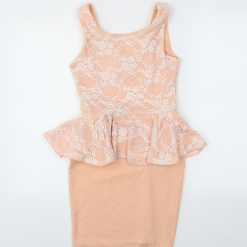 Boohoo Womens Pink   Bodycon  Size 8