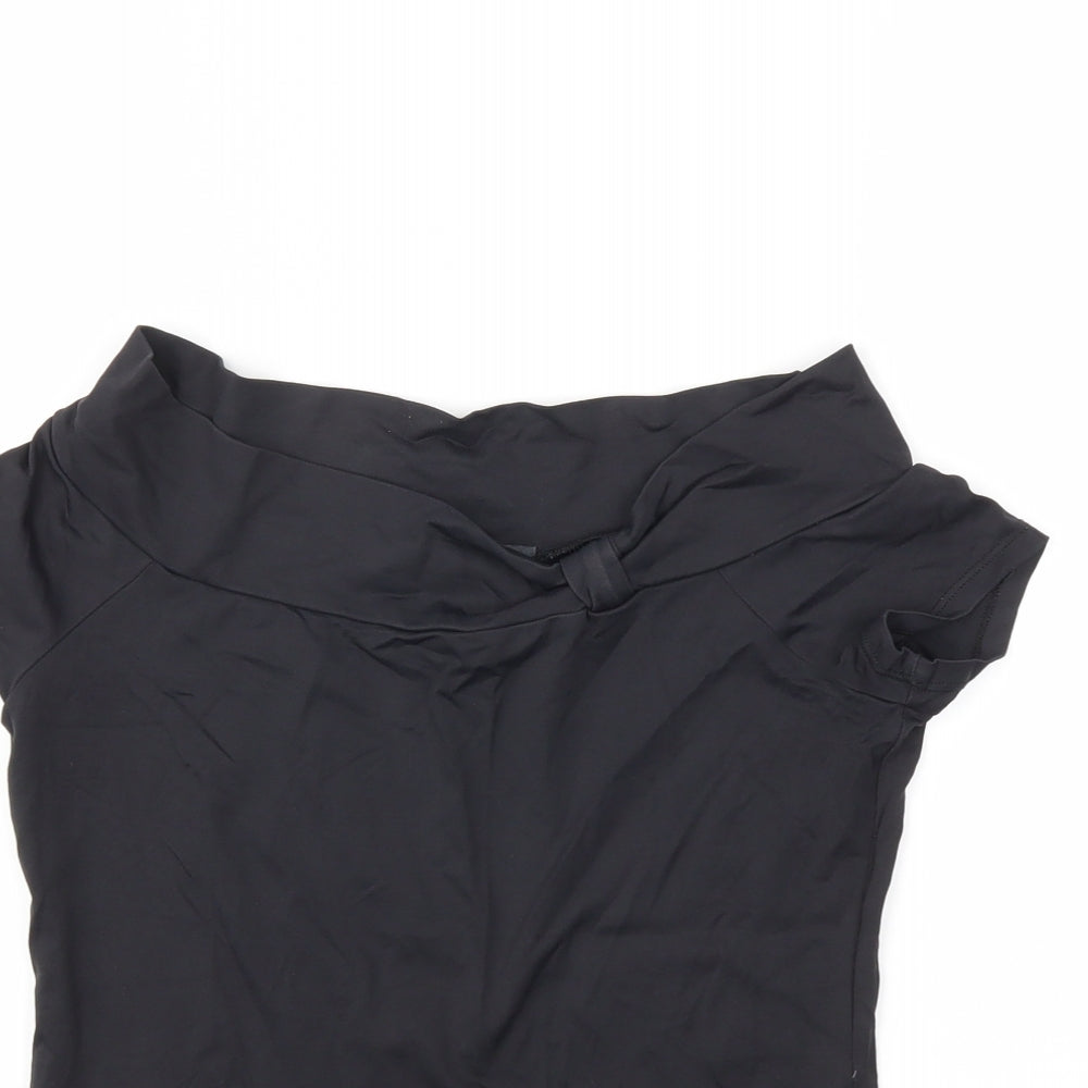 Tuchuzy Womens Black   Basic Blouse Size 12