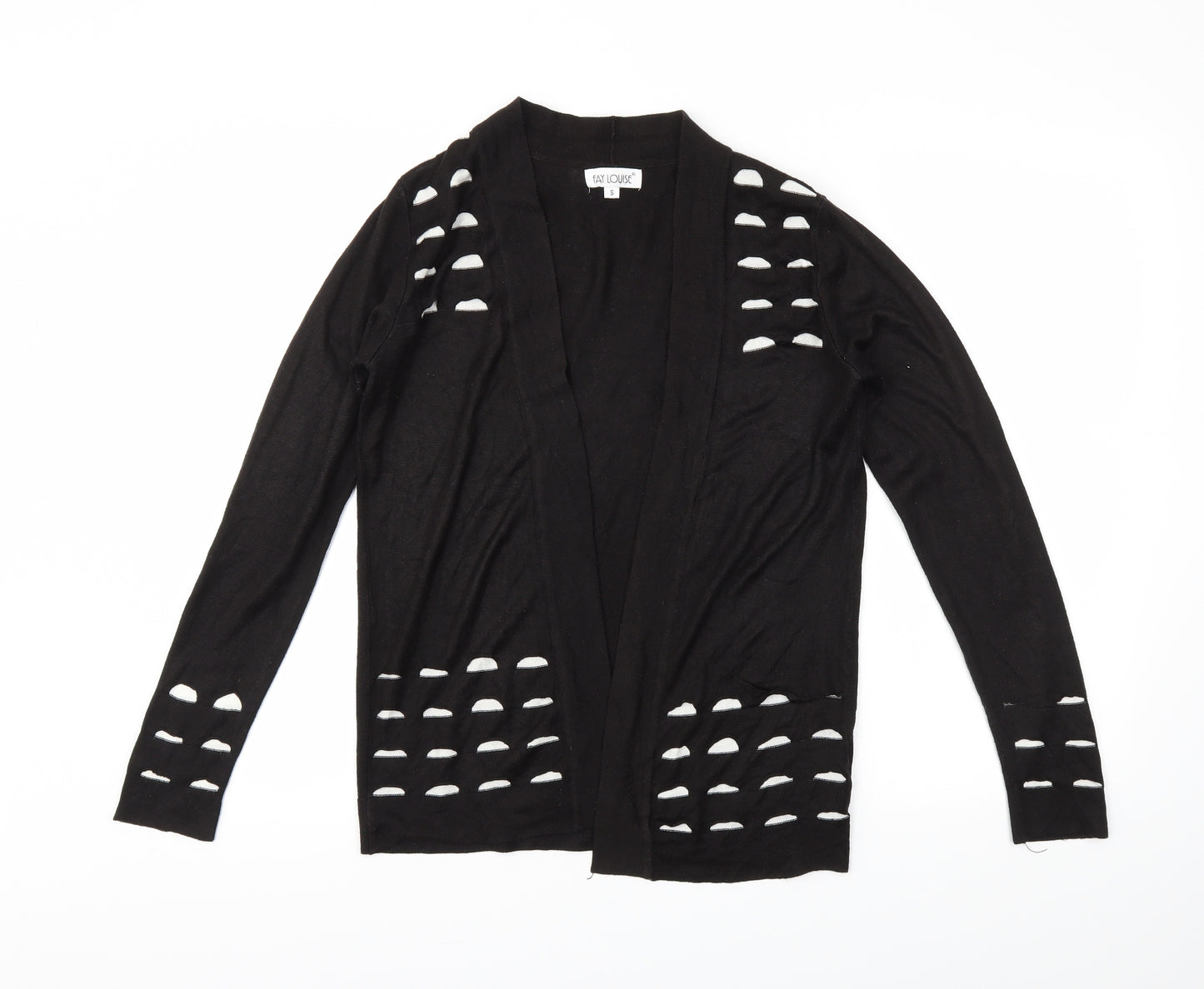 Fay Louise Womens Black   Cardigan Jumper Size S