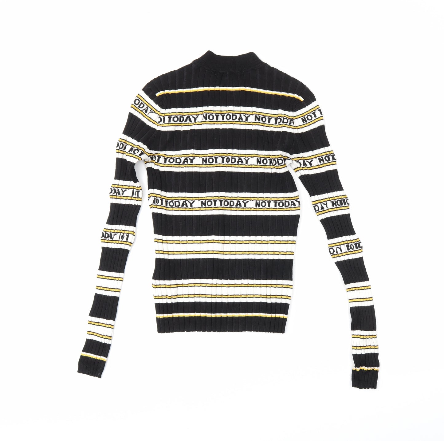 Clockhouse Womens Black Striped  Tunic T-Shirt Size S