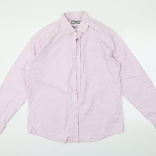 cottontech Mens Pink    Button-Up Size L