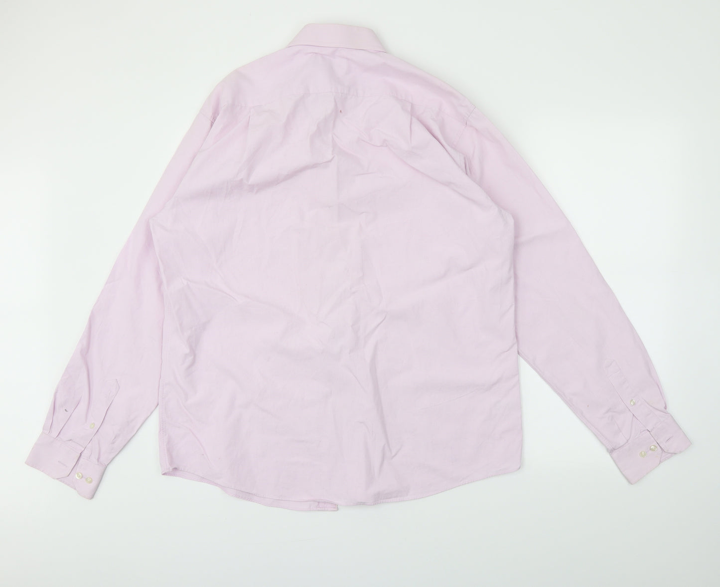 cottontech Mens Pink    Button-Up Size L