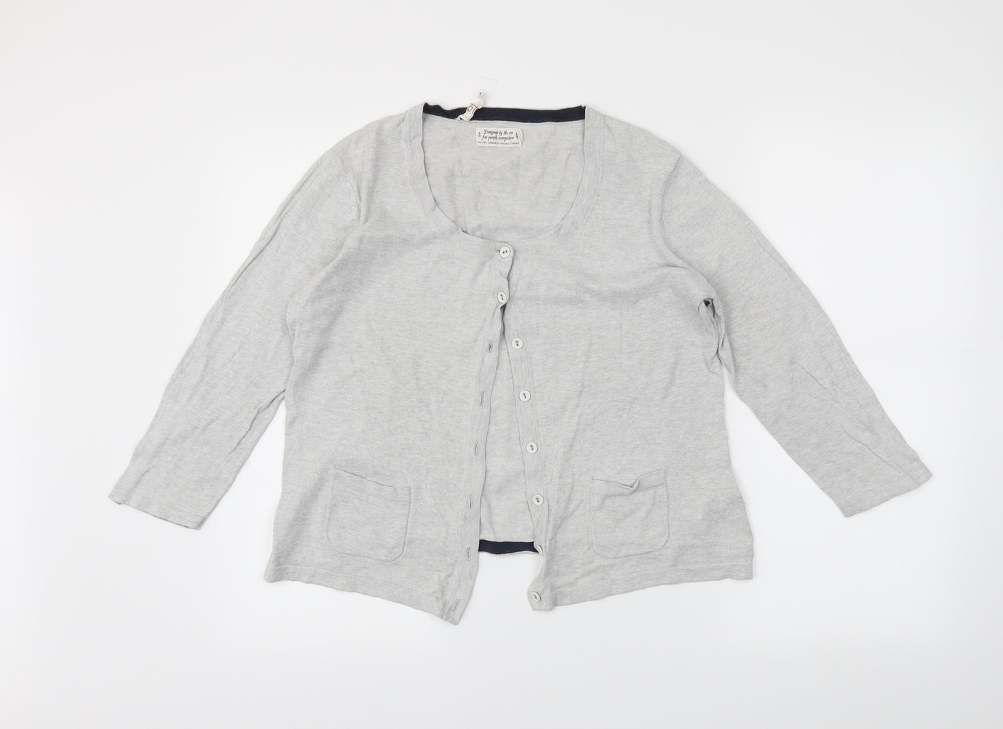Seasalt Womens Grey   Cardigan Jumper Size 14