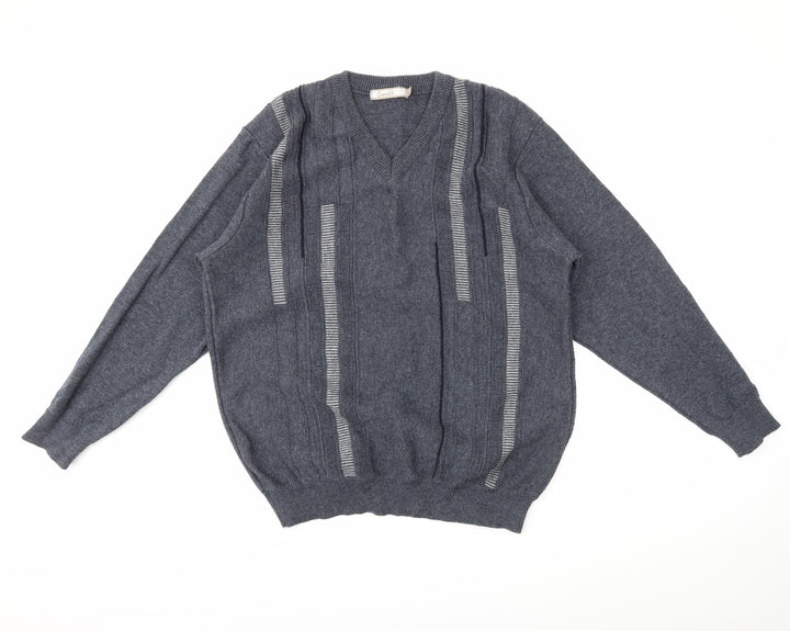 cavallis Mens Grey Pullover Jumper Size XL
