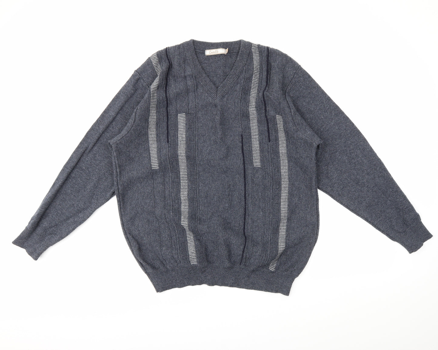 cavallis Mens Grey   Pullover Jumper Size XL
