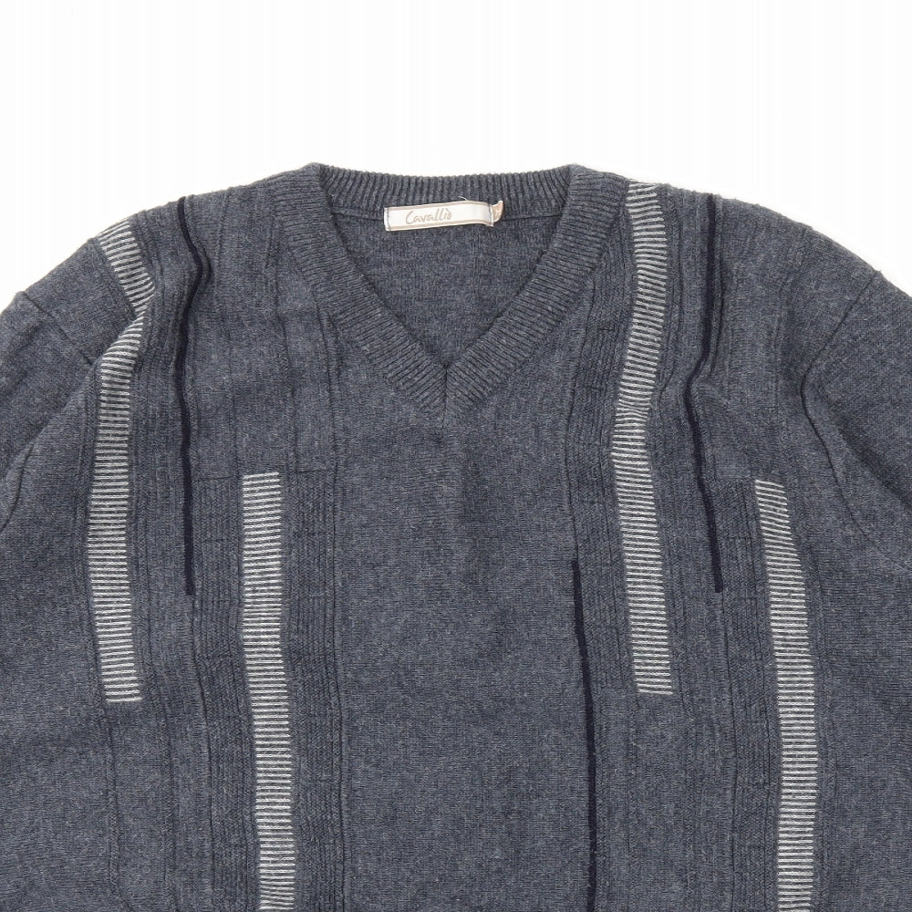 cavallis Mens Grey   Pullover Jumper Size XL