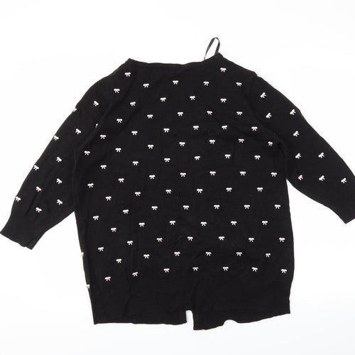 Papaya Womens Black   Cardigan Jumper Size 16