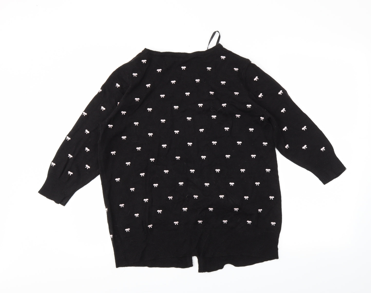 Papaya Womens Black   Cardigan Jumper Size 16