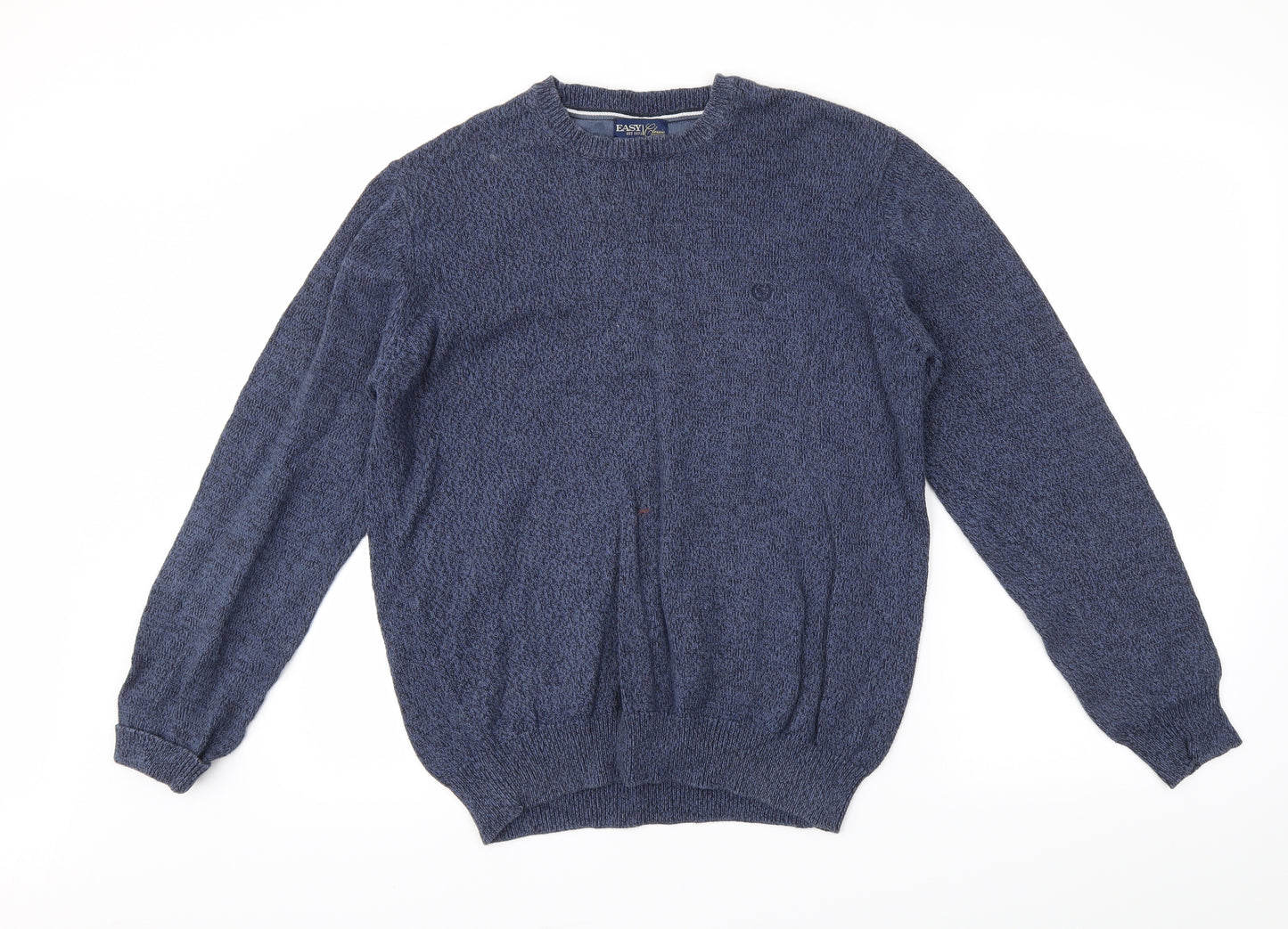 Easy Mens Blue   Pullover Jumper Size M