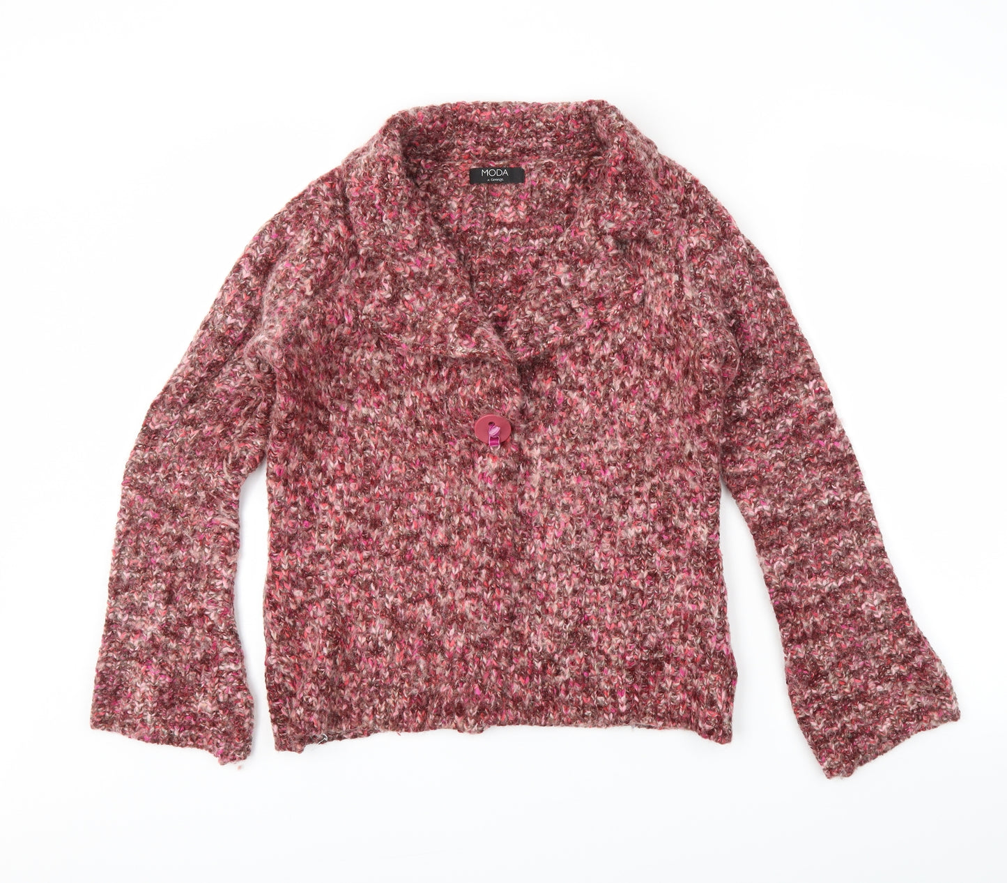 George Womens Red   Cardigan Jumper Size 10