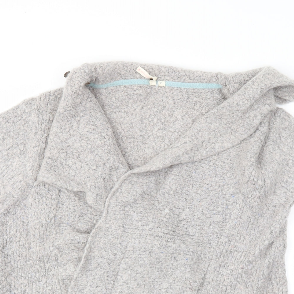 White Stuff Womens Grey   Cardigan Jumper Size 16